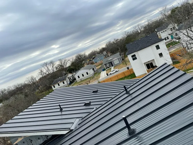 Standing seam metal roof panels with vents for Skylight Repair in Port Isabel